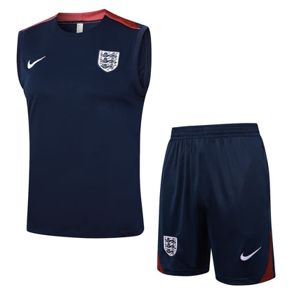 2024-25 England Sleeveless Training Set Dark Blue