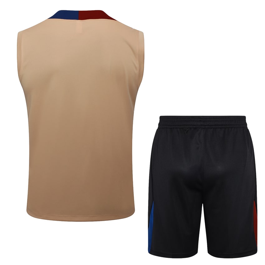 2024-25 FC Barcelona Sleeveless Training Set Beige