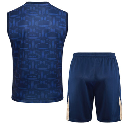2024-25 FC Barcelona Sleeveless Training Set Blue