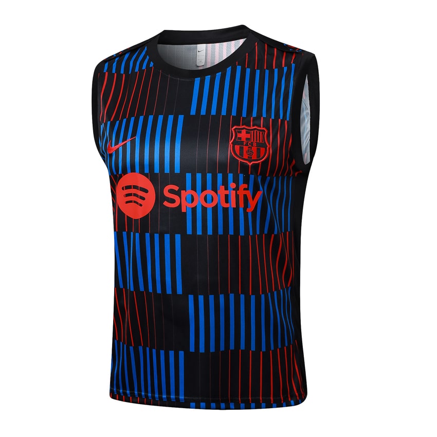 2024-25 FC Barcelona Sleeveless Training Set Blue Red