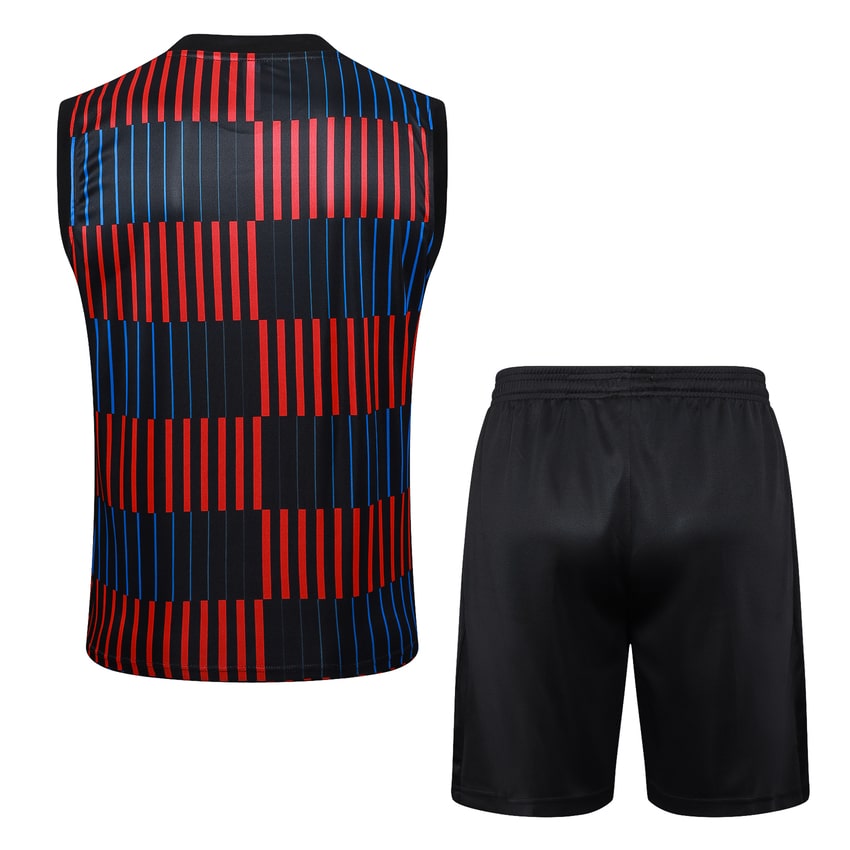 2024-25 FC Barcelona Sleeveless Training Set Blue Red