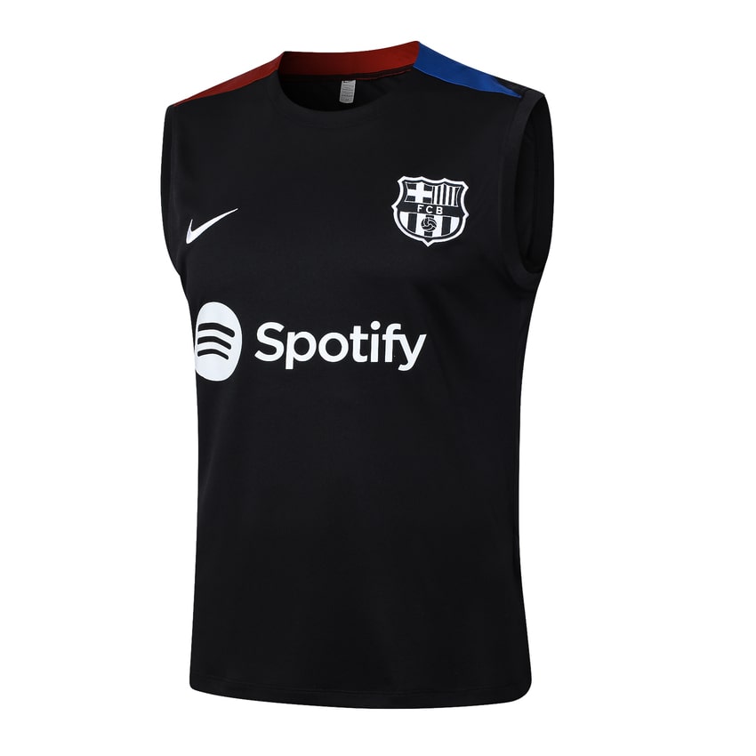 2024-25 FC Barcelona Sleeveless Training Set Black
