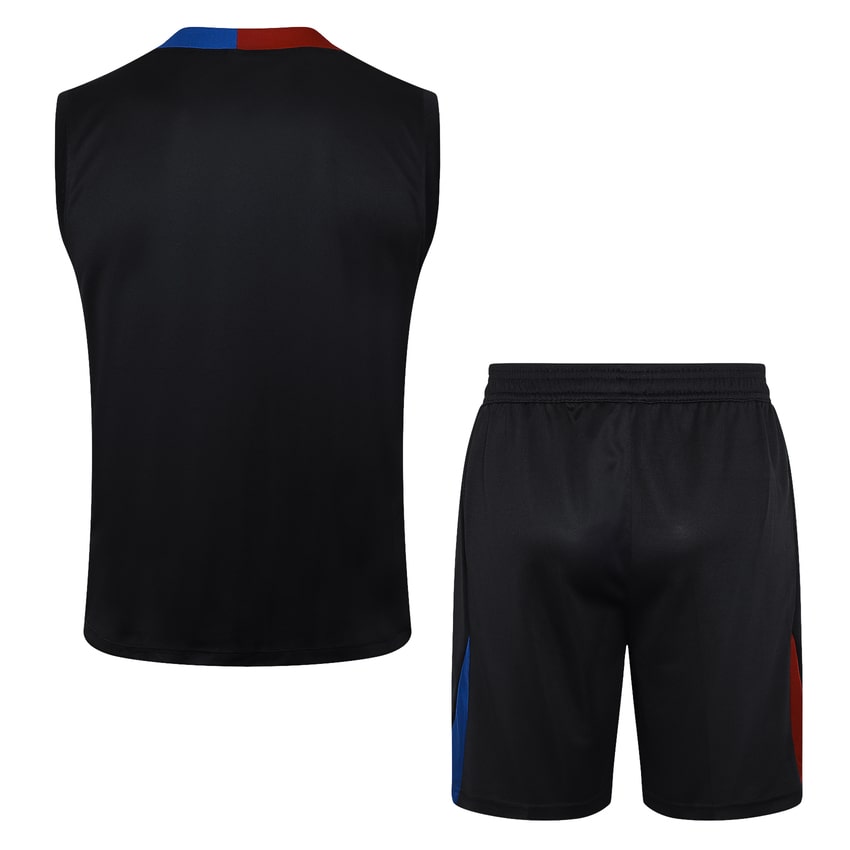 2024-25 FC Barcelona Sleeveless Training Set Black