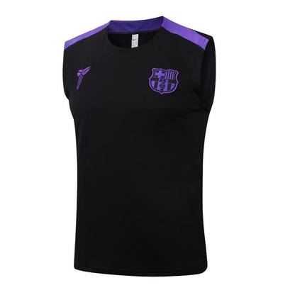 2025-26 FC Barcelona Sleeveless Training Set Black Purple