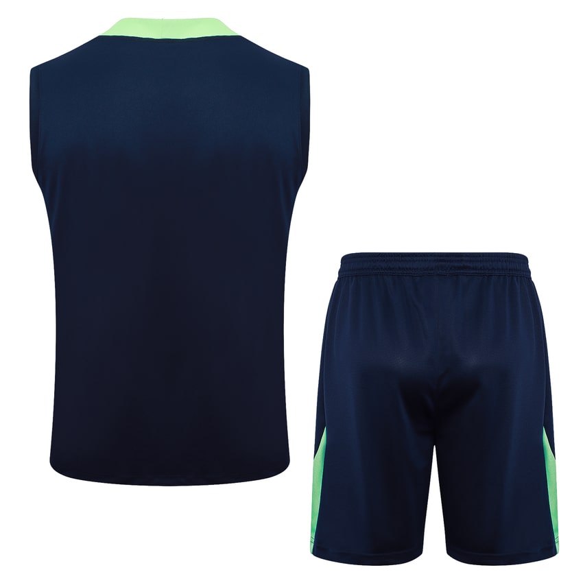 2024-25 Brazil Sleeveless Training Set Dark Blue