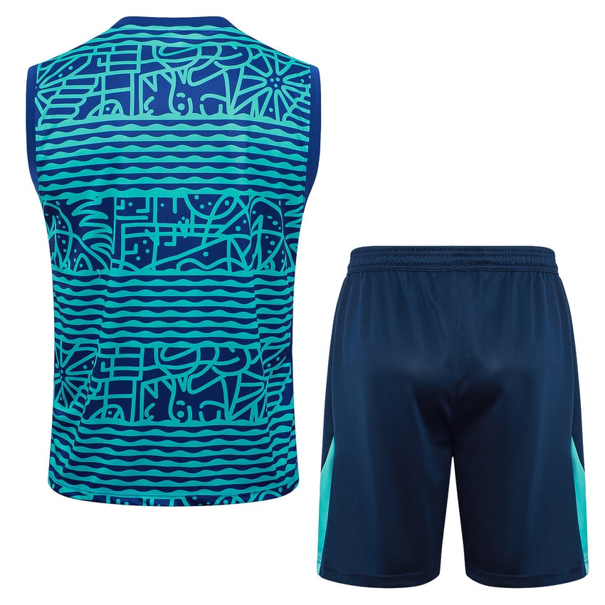 2024-25 Brazil Sleeveless Training Set Blue Green