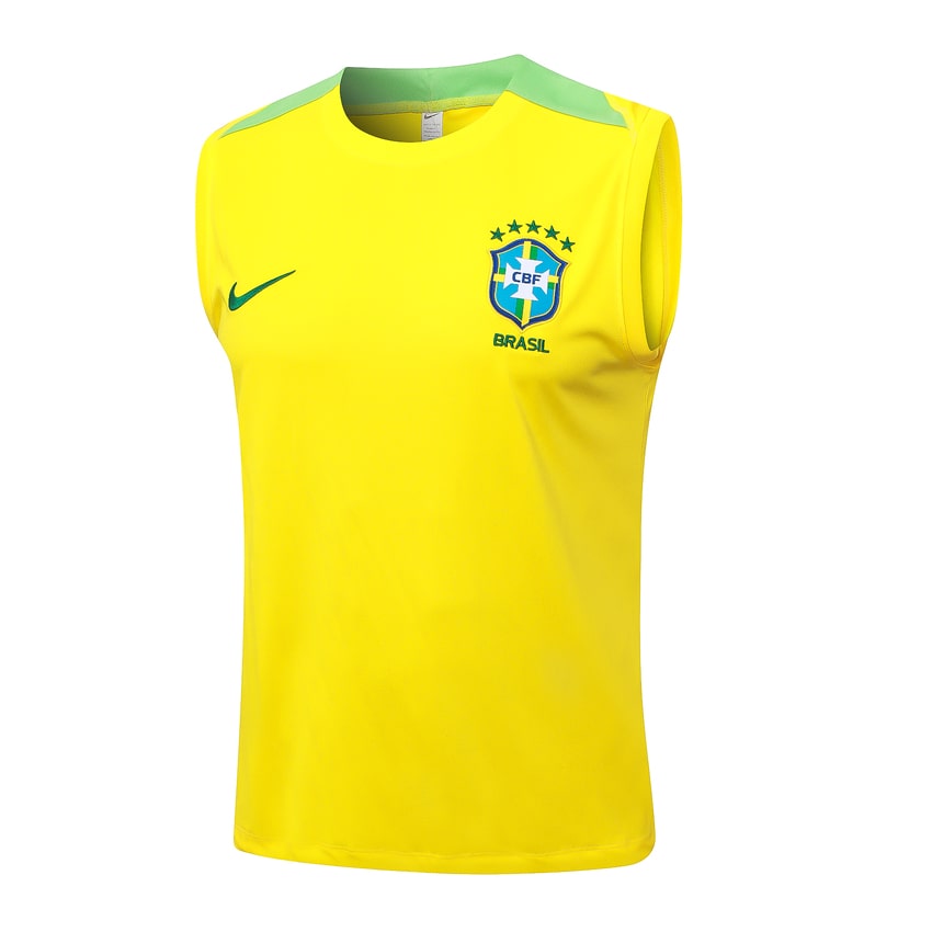 2024-25 Brazil Sleeveless Training Set Yellow