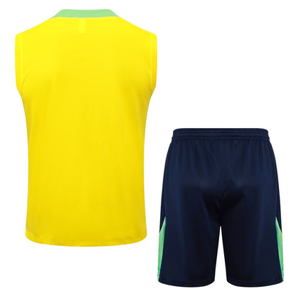 2024-25 Brazil Sleeveless Training Set Yellow