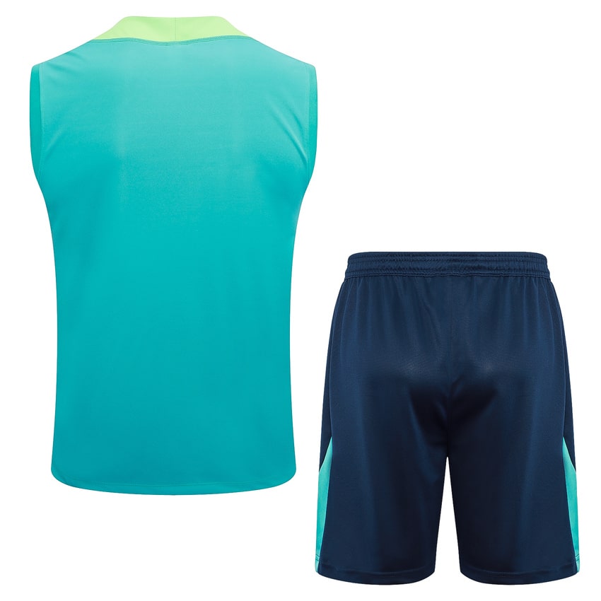 2024-25 Brazil Sleeveless Training Set Turquoise