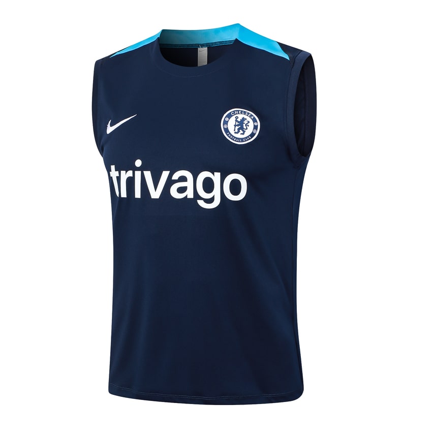 2024-25 Chelsea FC Sleeveless Training Set Dark Blue