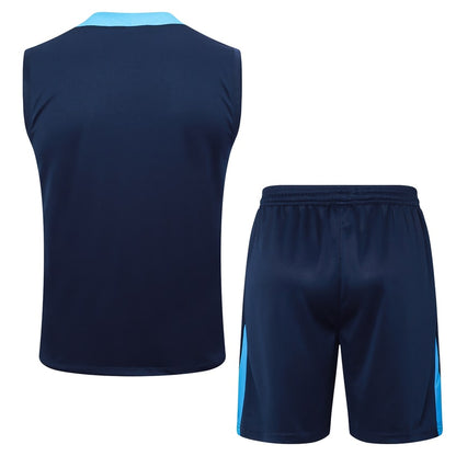 2024-25 Chelsea FC Sleeveless Training Set Dark Blue