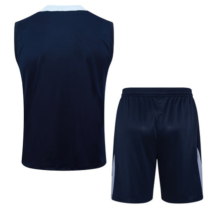 2024-25 France Sleeveless Training Set Dark Blue