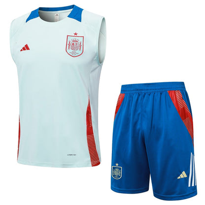 2024-25 Spain Sleeveless Training Set White