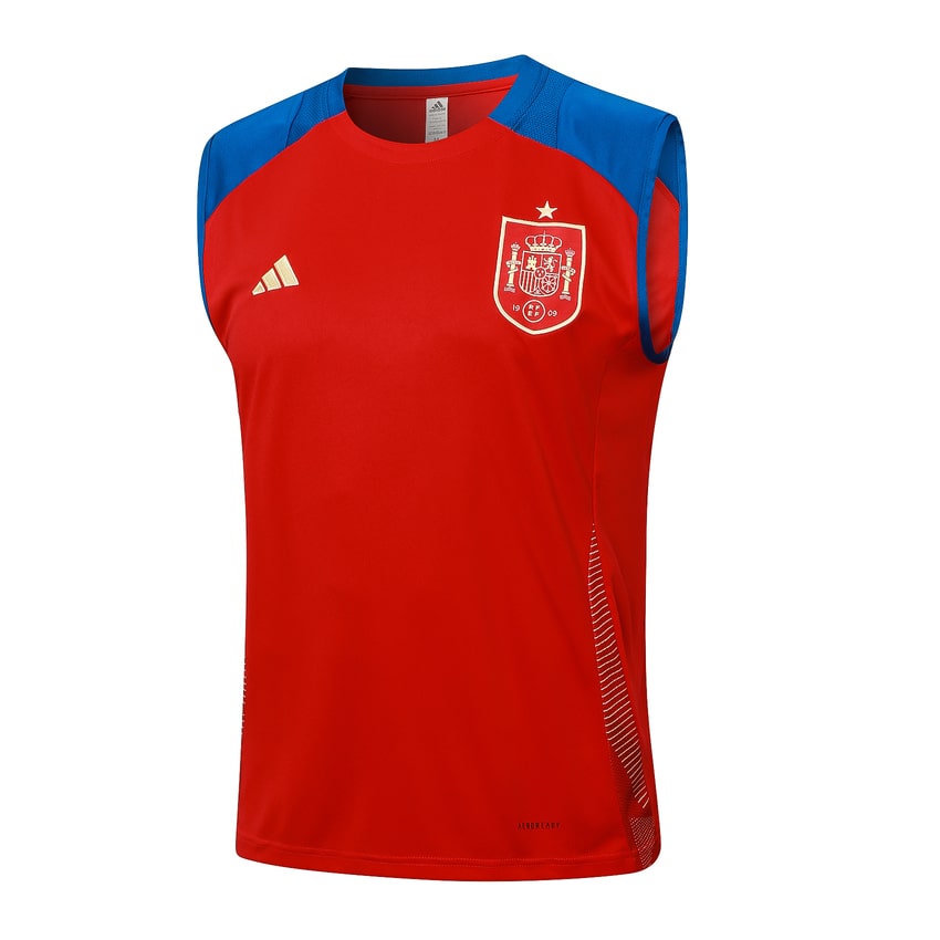2024-25 Spain Sleeveless Training Set Red Blue