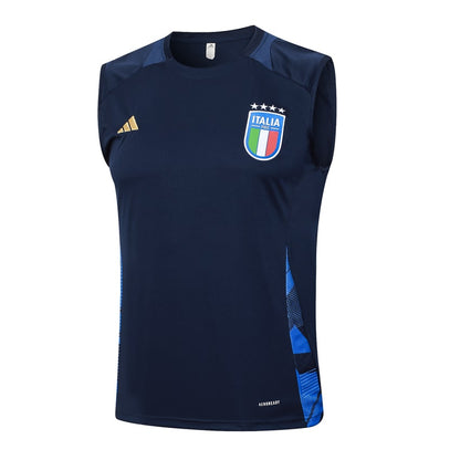 2024-25 Italy Sleeveless Training Set Navy