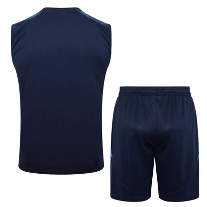 2024-25 Italy Sleeveless Training Set Navy