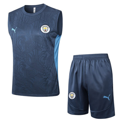 2024-25 Manchester City FC Sleeveless Training Set Blue
