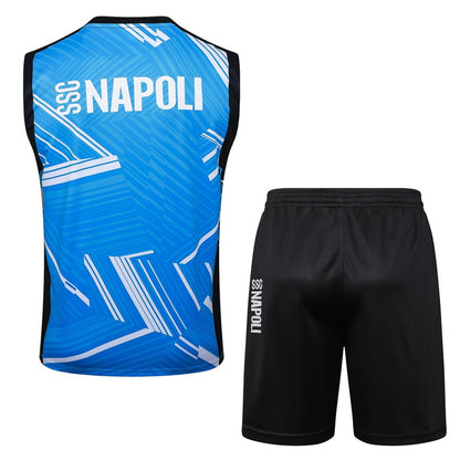 2024-25 SSC Napoli Sleeveless Training Set Light Blue