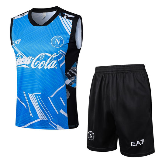 2024-25 SSC Napoli Sleeveless Training Set Light Blue