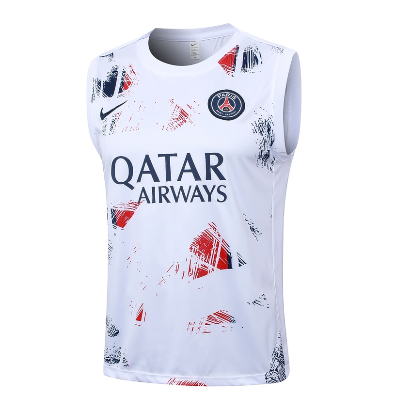 2024-25 PSG Sleeveless Training Set White Blue