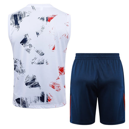 2024-25 PSG Sleeveless Training Set White Blue