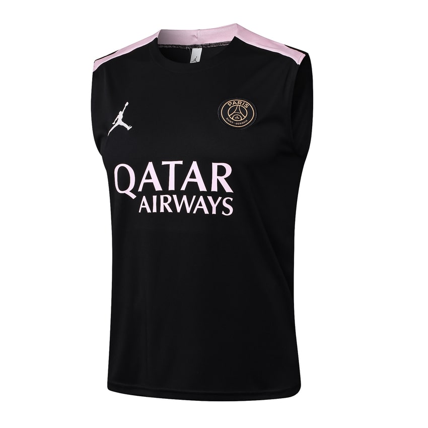 2024-25 PSG Sleeveless Training Set Black Pink