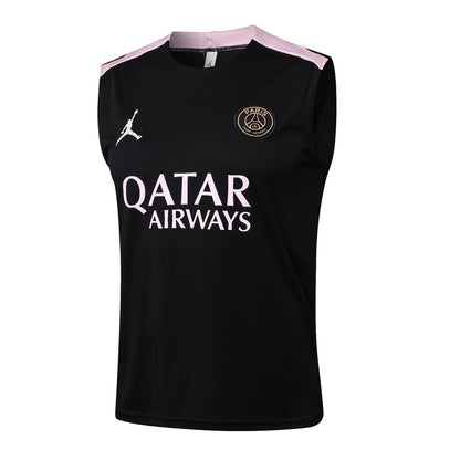 2024-25 PSG Sleeveless Training Set Black Pink