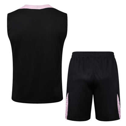 2024-25 PSG Sleeveless Training Set Black Pink