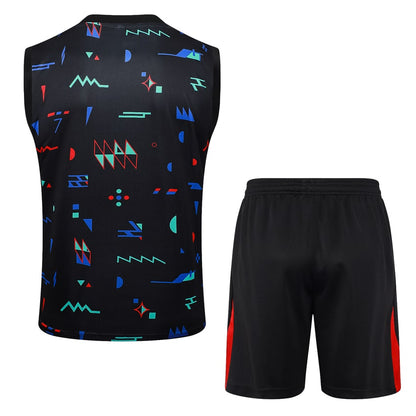 2024-25 Portugal Sleeveless Training Set Black