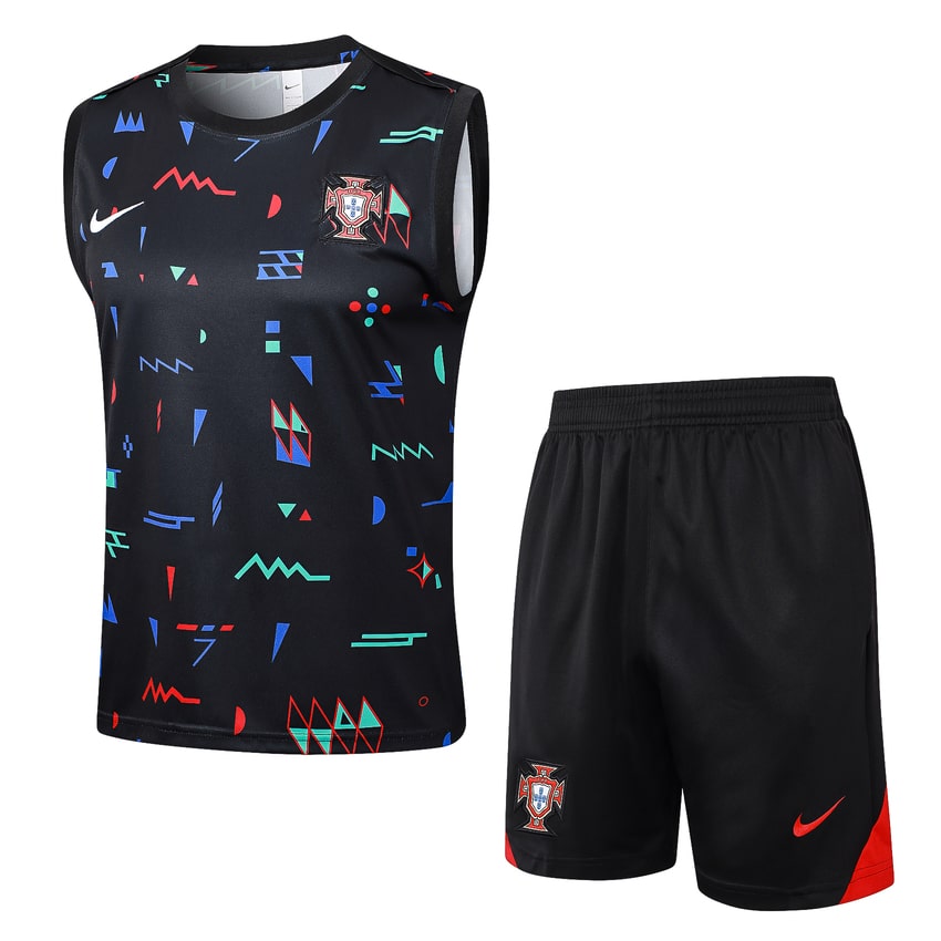 2024-25 Portugal Sleeveless Training Set Black