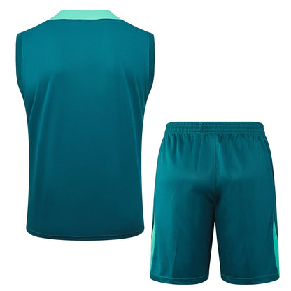 2024-25 Portugal Sleeveless Training Set Turquoise