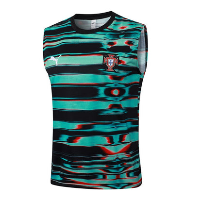 2024-25 Portugal Sleeveless Training Set Green Black