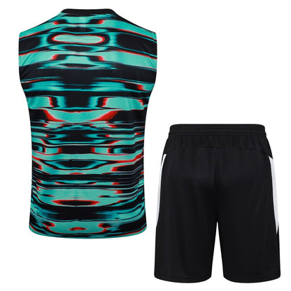 2024-25 Portugal Sleeveless Training Set Green Black
