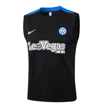 2024-25 Inter Milan Sleeveless Training Set Black
