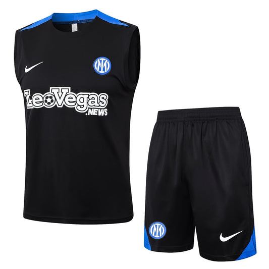 2024-25 Inter Milan Sleeveless Training Set Black