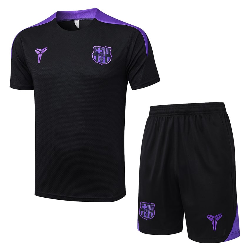 2025-26 FC Barcelona Training Set Black Purple