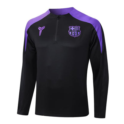 2025-26 FC Barcelona Trainingsuit Black Purple