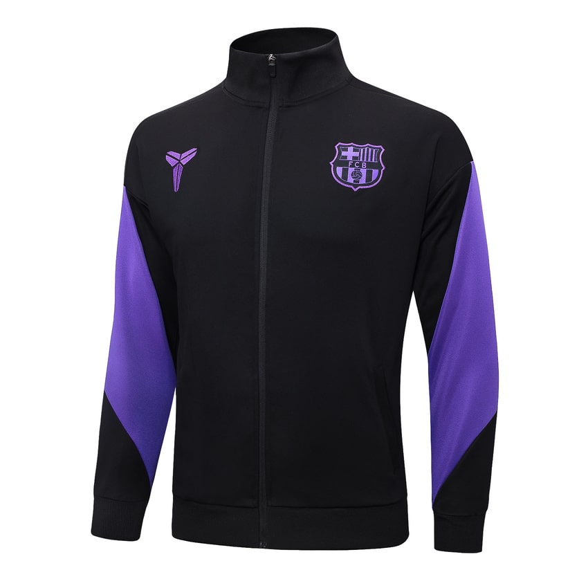 2025-26 FC Barcelona Tracksuit Black Purple