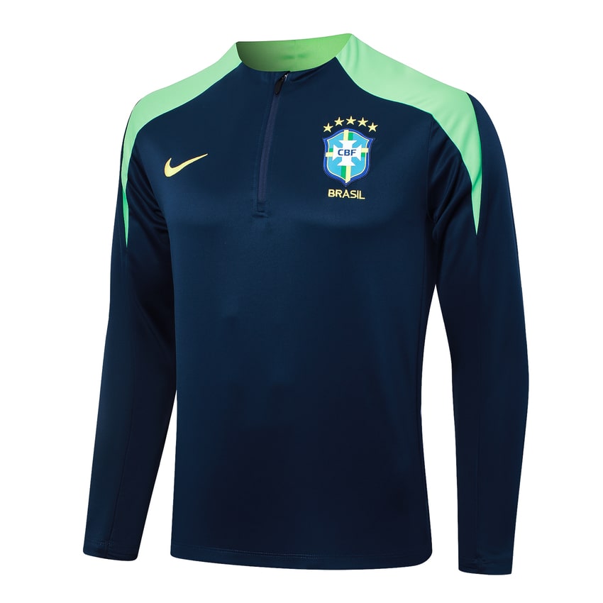 2024-25 Brazil Trainingsuit Dark Blue