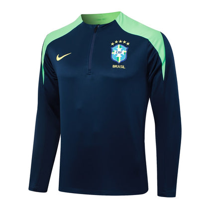 2024-25 Brazil Trainingsuit Dark Blue