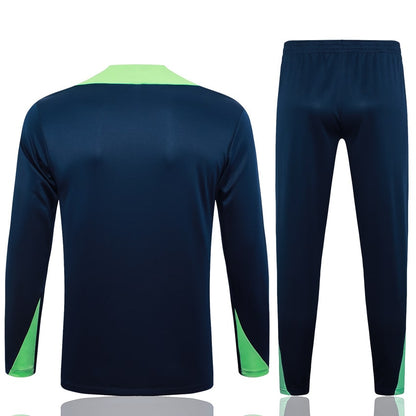 2024-25 Brazil Trainingsuit Dark Blue