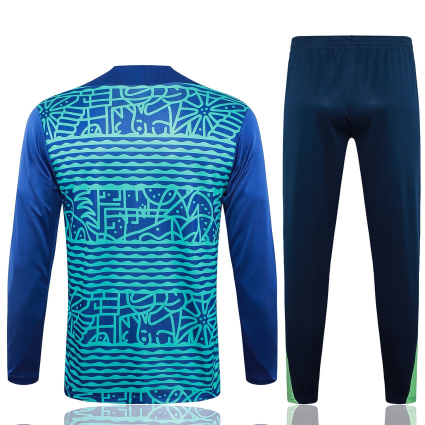 2024-25 Brazil Trainingsuit Blue Green