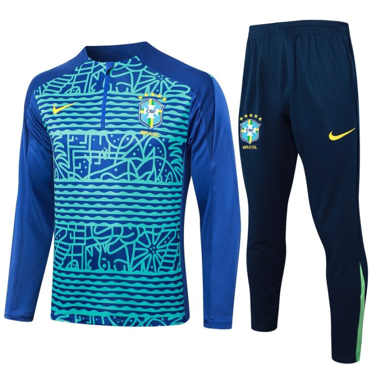 2024-25 Brazil Trainingsuit Blue Green