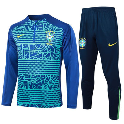 2024-25 Brazil Trainingsuit Blue Green