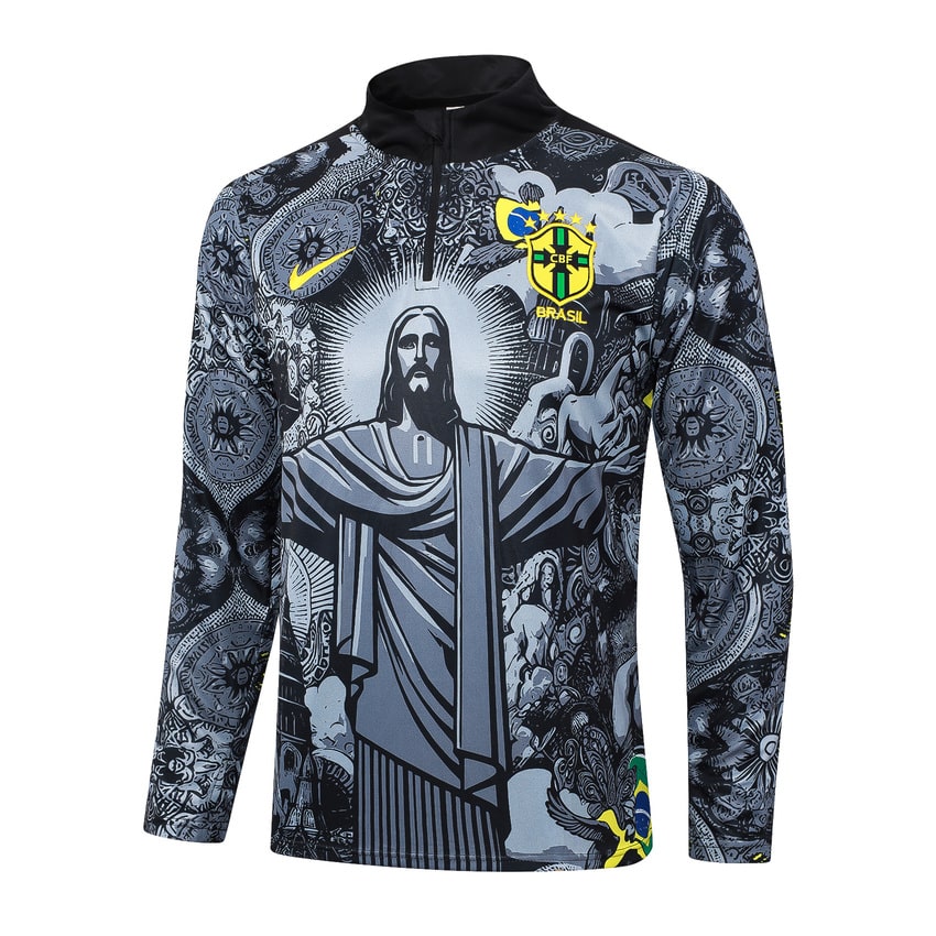 2024-25 Brazil Trainingsuit Grey