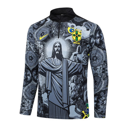 2024-25 Brazil Trainingsuit Grey