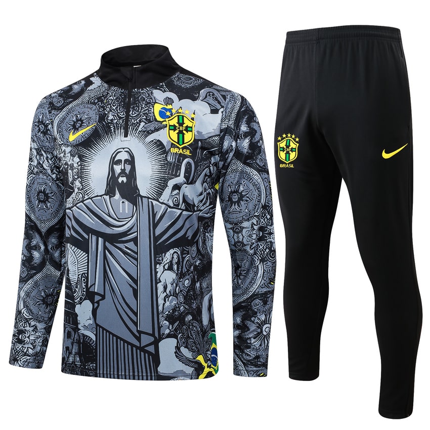 2024-25 Brazil Trainingsuit Grey