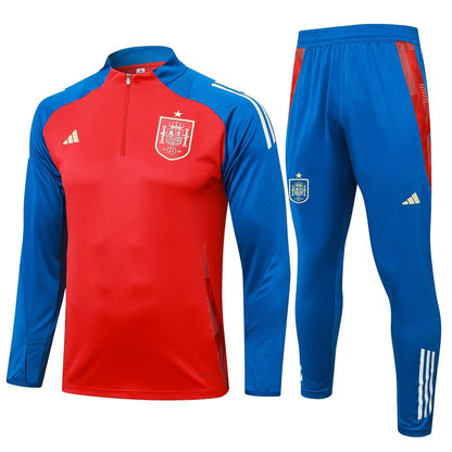 2024-25 Spain Trainingsuit Red Blue