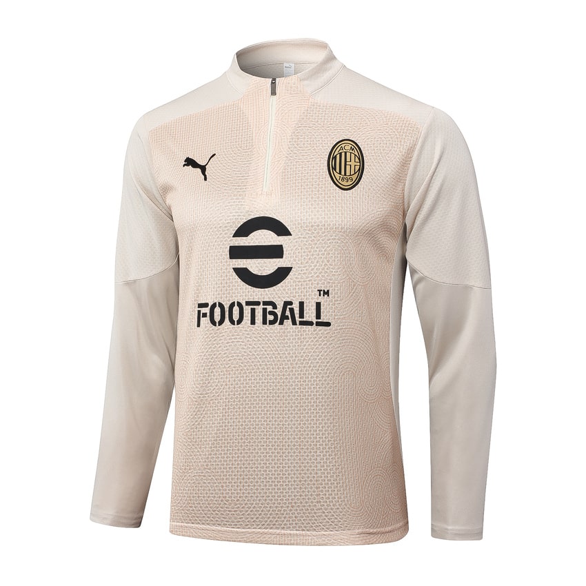 2024-25 AC Milan Trainingsuit Beige