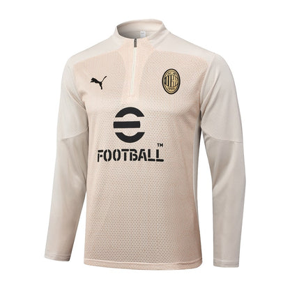 2024-25 AC Milan Trainingsuit Beige
